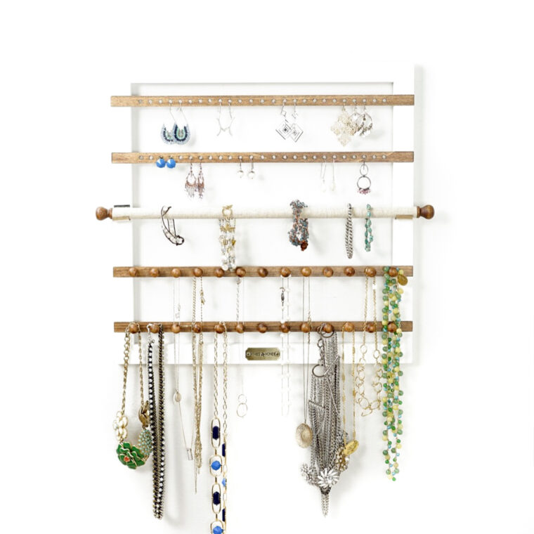 Hanging Jewelry Frame ~ Crisp White