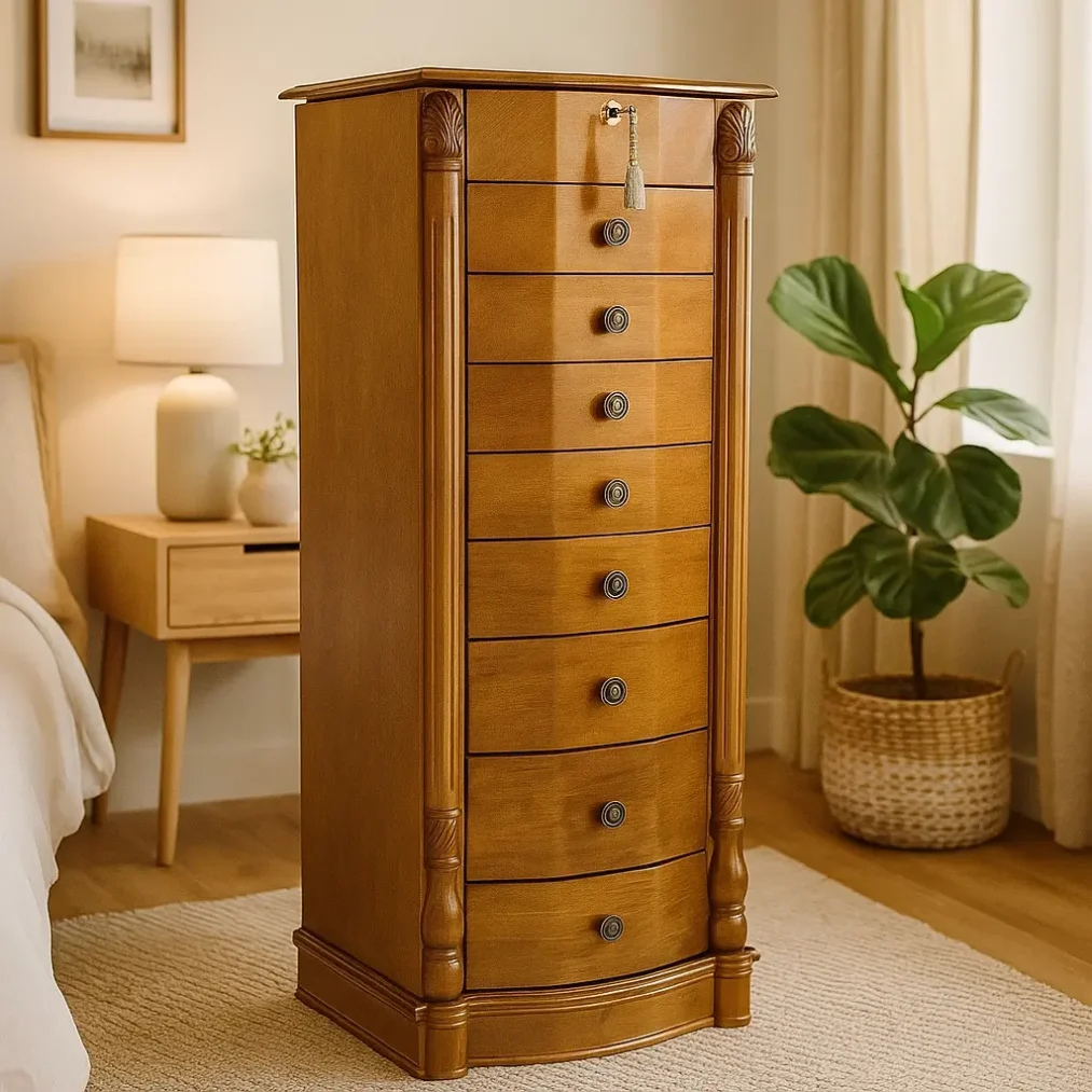 Florence Jewelry Armoire ~ Walnut