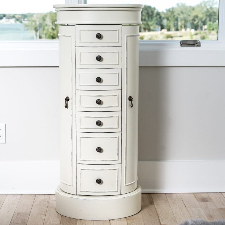 Sabrina Jewelry Armoire ~ Tuscan White