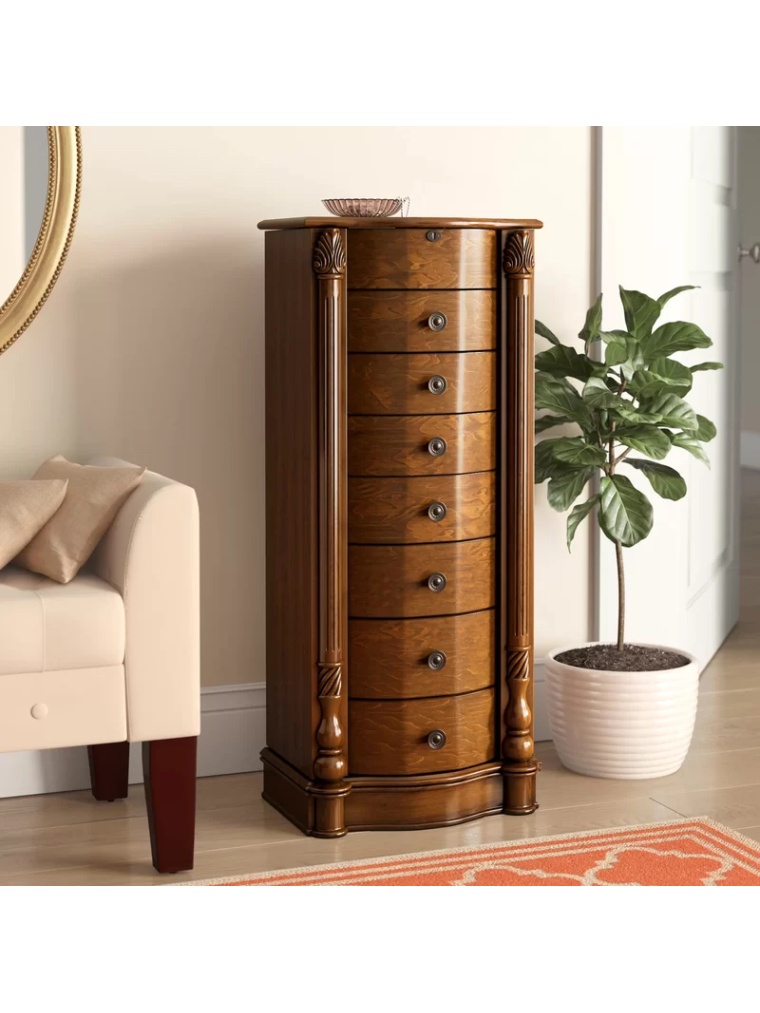 Antoinette Jewelry Armoire ~ Rich Walnut