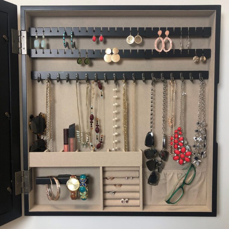 Jewelry Storage Collage Frame ~ Black