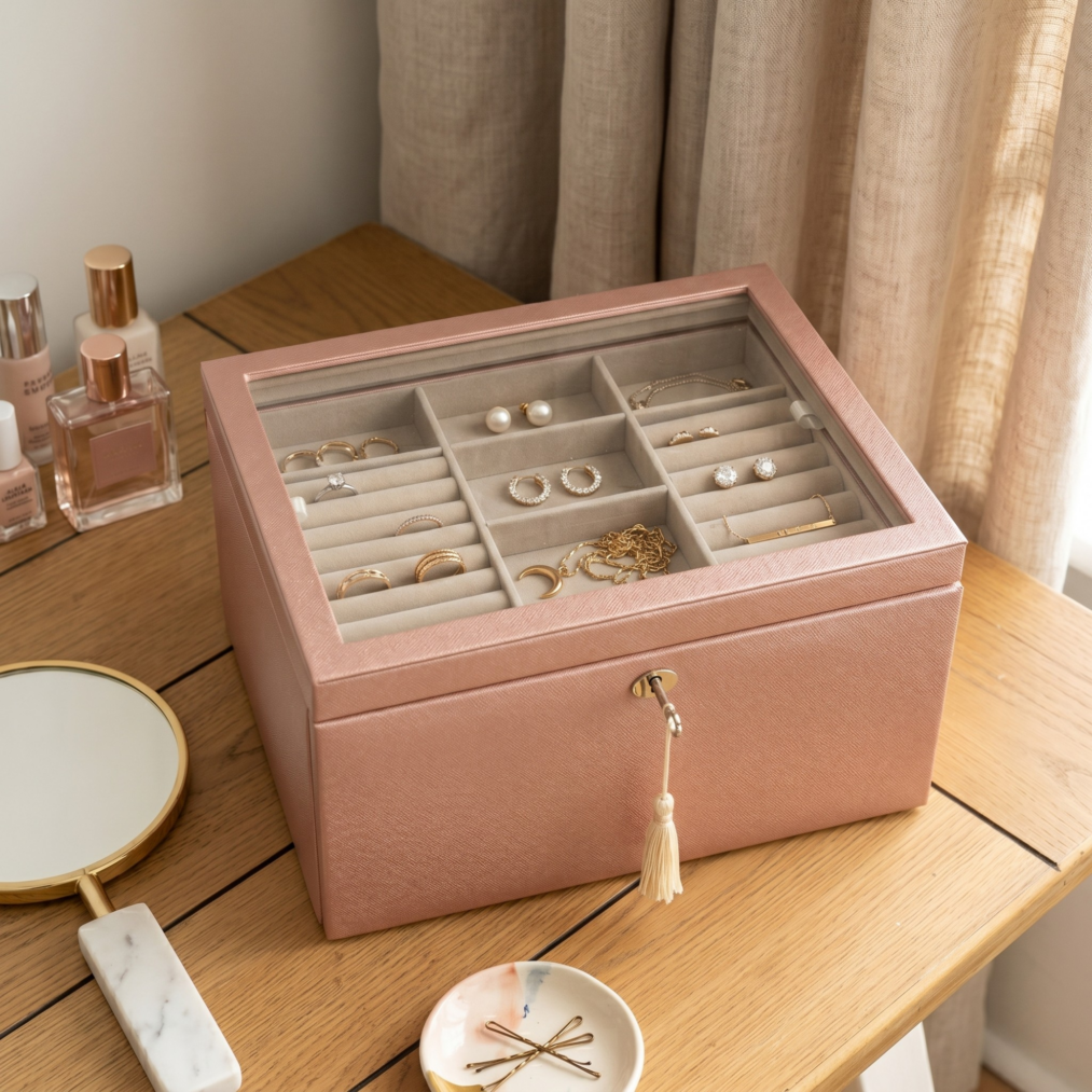 Emily Jewelry Box ~ Blush