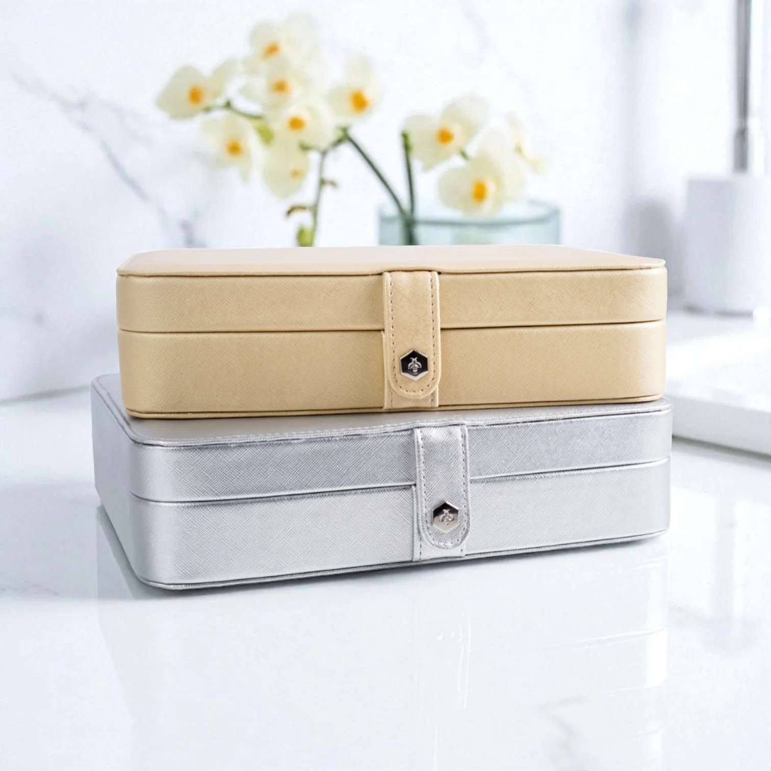 Melissa Jewelry Travel Case ~ Gold - Hives And Honey