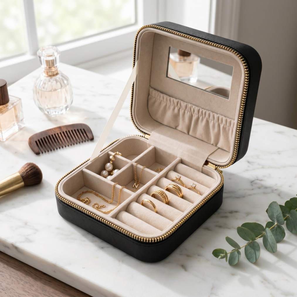 Mya Jewelry Travel Case ~ Black