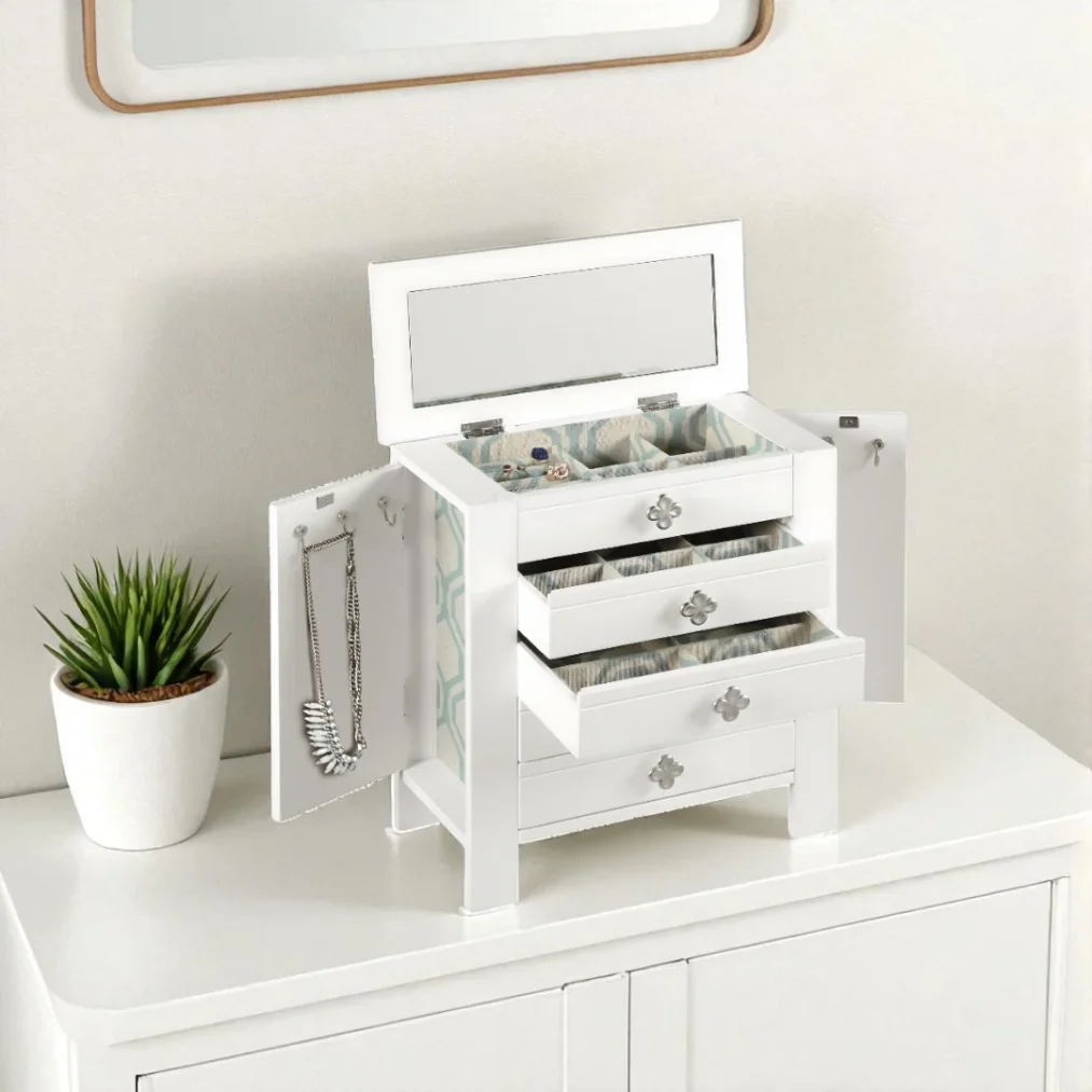 Emma Jewelry Chest ~ White