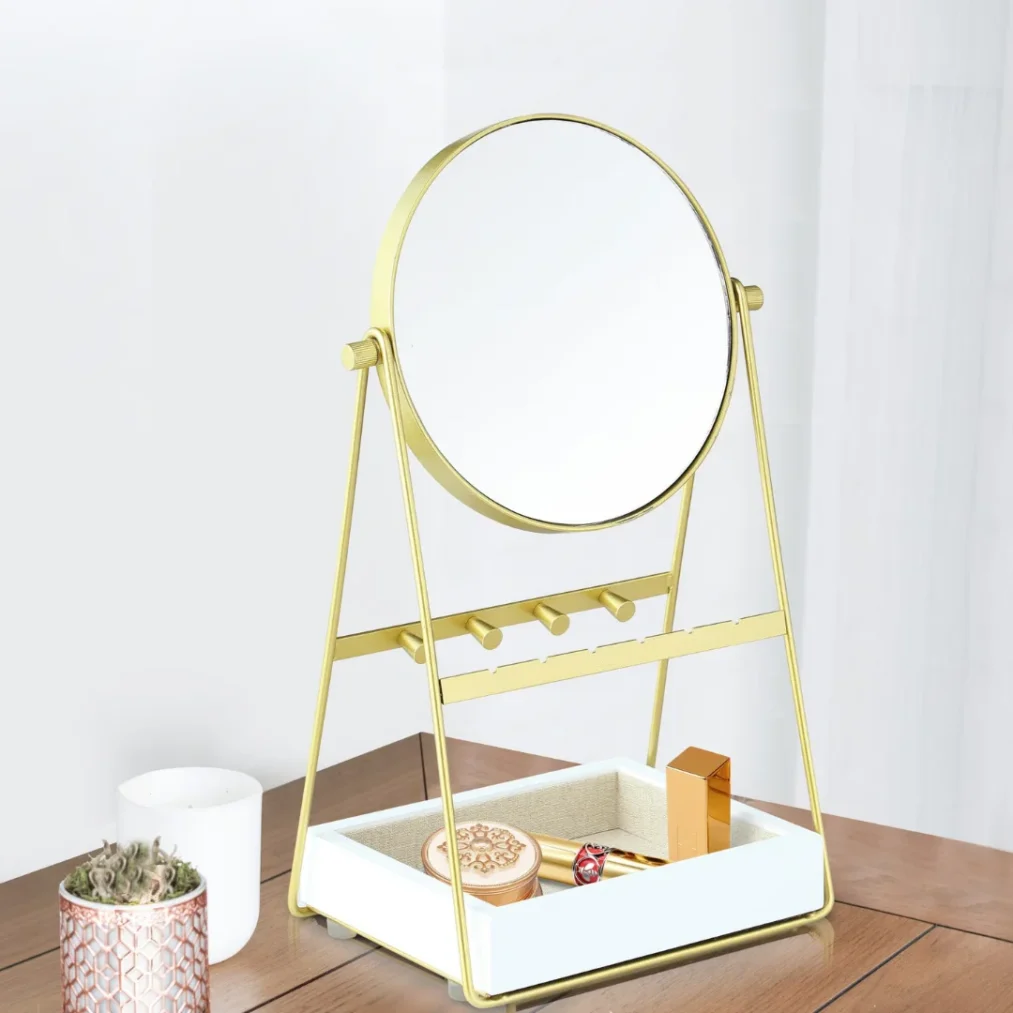 Kenna Tabletop Mirror ~ White