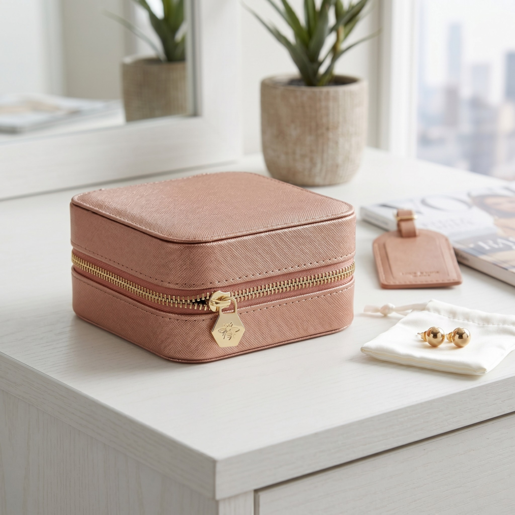 Mya Jewelry Travel Case ~ Coral
