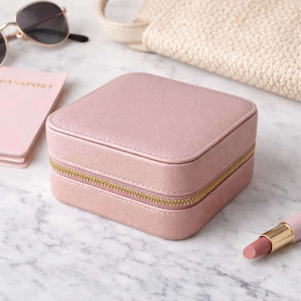 Mya Jewelry Travel Case ~ Blush