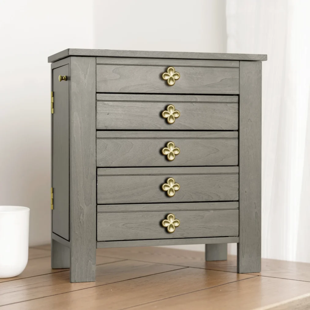 Emma Jewelry Chest ~ Grey