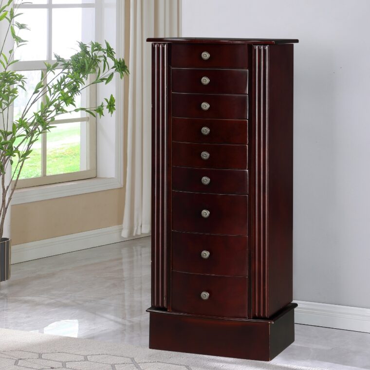 Julia Jewelry Armoire ~ Walnut