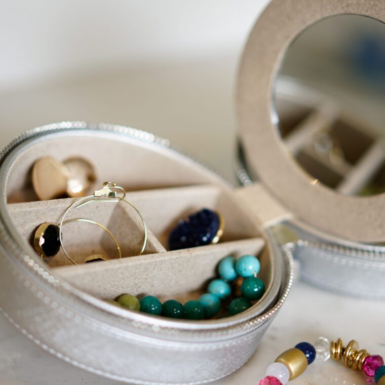 Kelly Jewelry Travel Case - Pewter