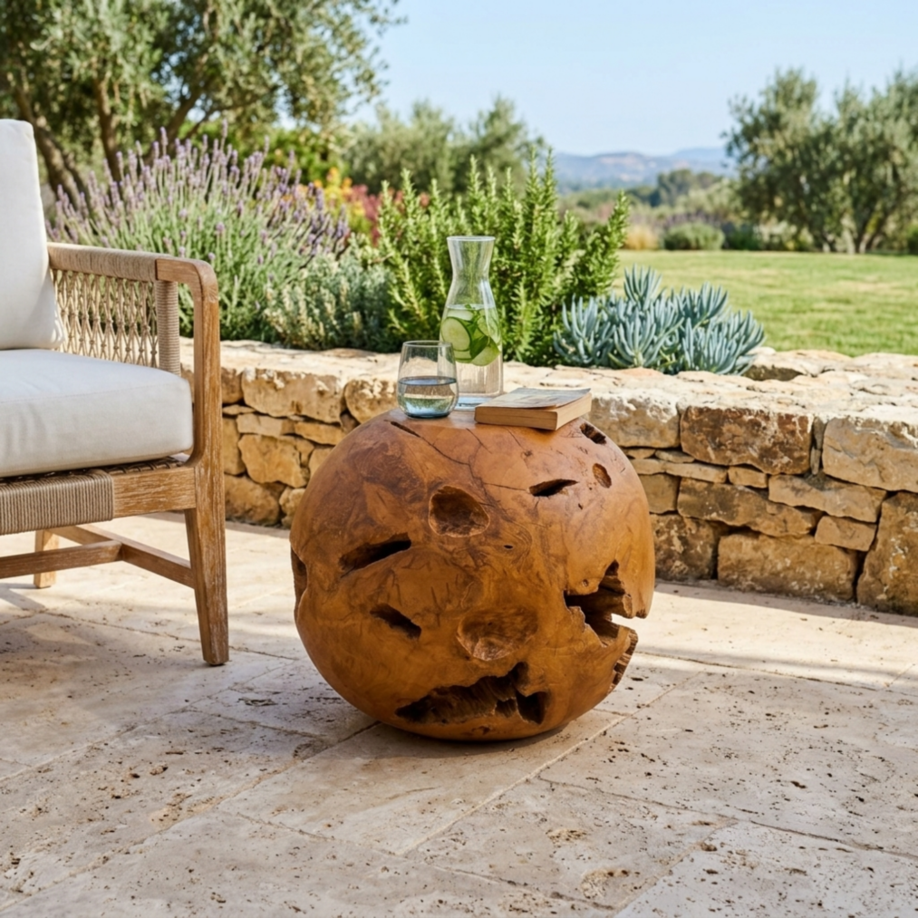 Mariana Del Ray Teak Root Side Table