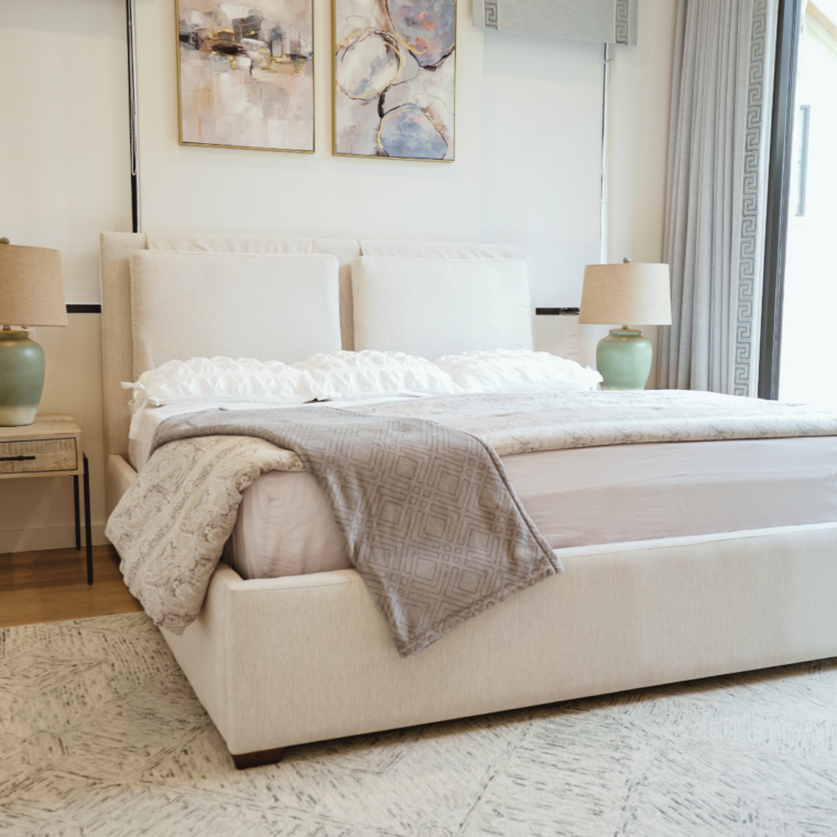 Highland King Size Bed, White