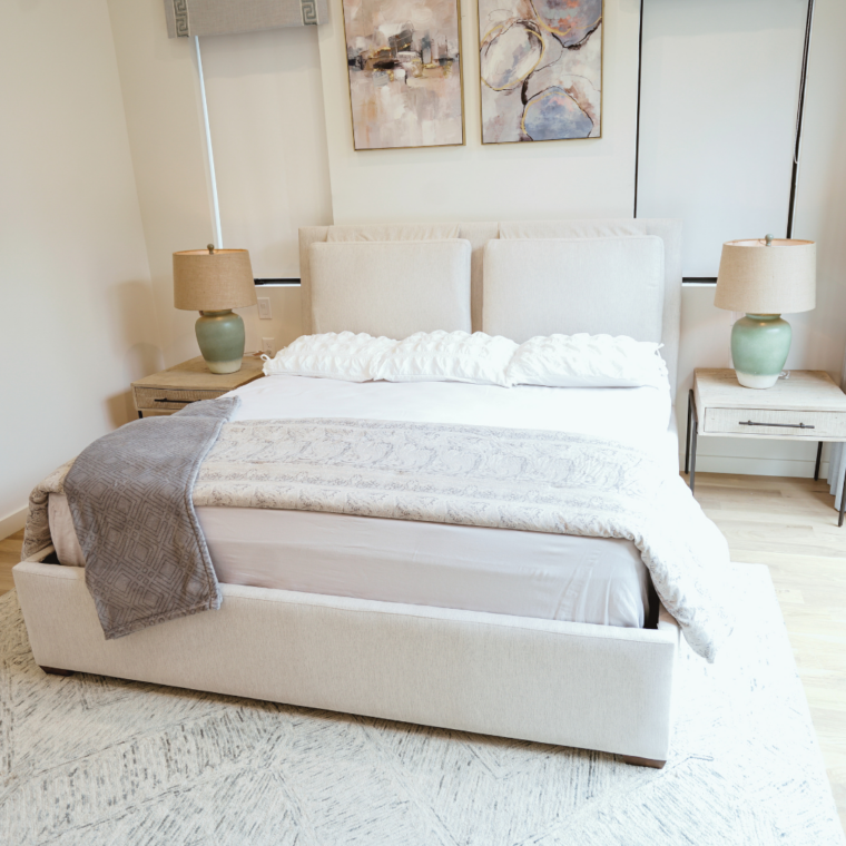 Highland King Size Bed, White