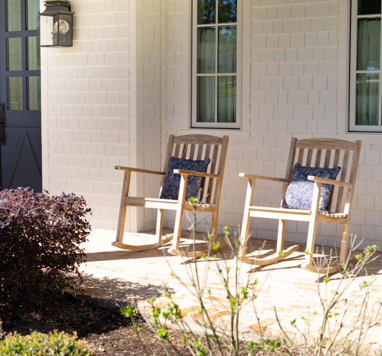 Monterey Teak Rocking Chair, White Wash
