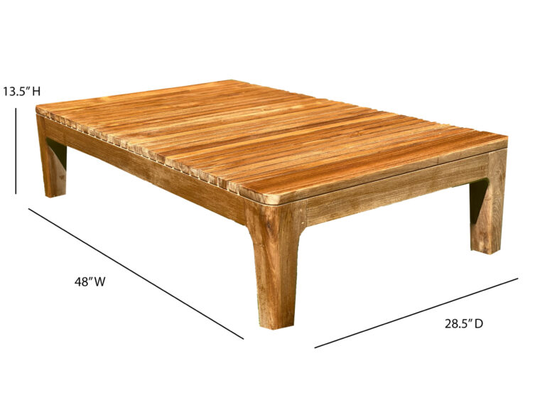 Maui Teak Outdoor Patio Coffee Table