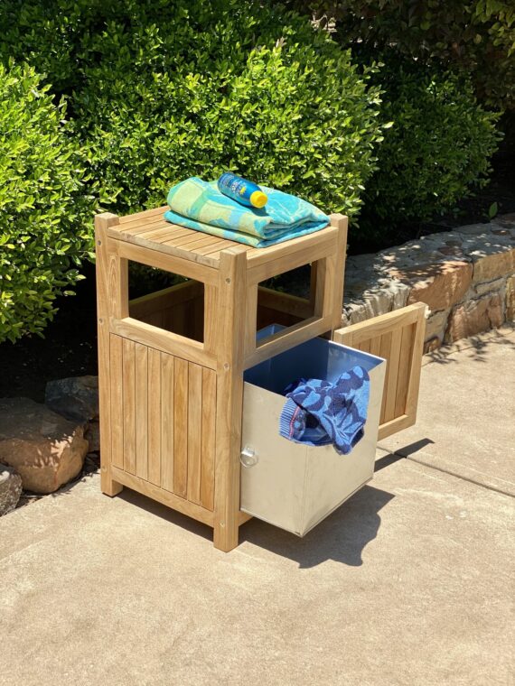 Pavilion Teak Outdoor Hamper