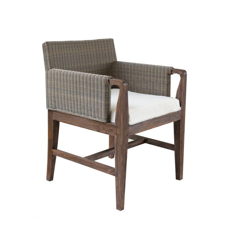 Conner Wicker Teak Chair
