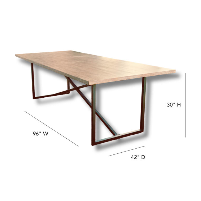 8- Foot Dining Table, Barnwood