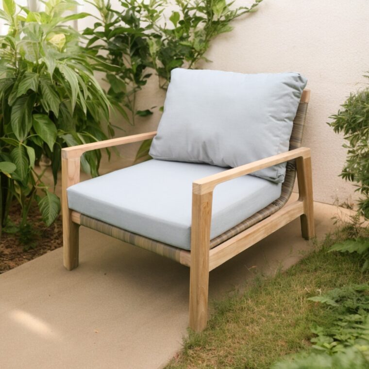 Maui Teak Outdoor Patio Lounge Chair