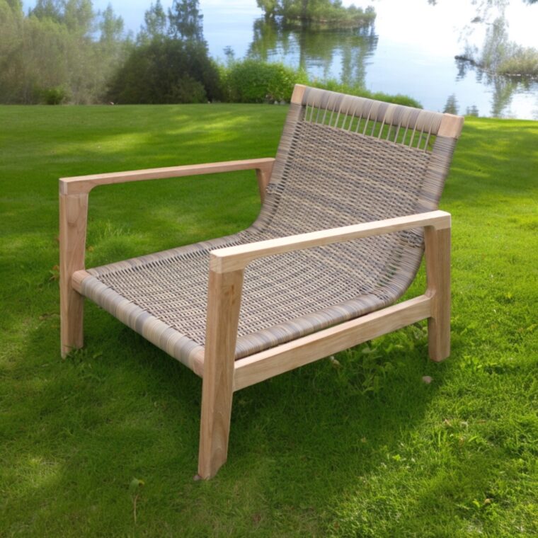 Maui Teak Outdoor Patio Lounge Chair