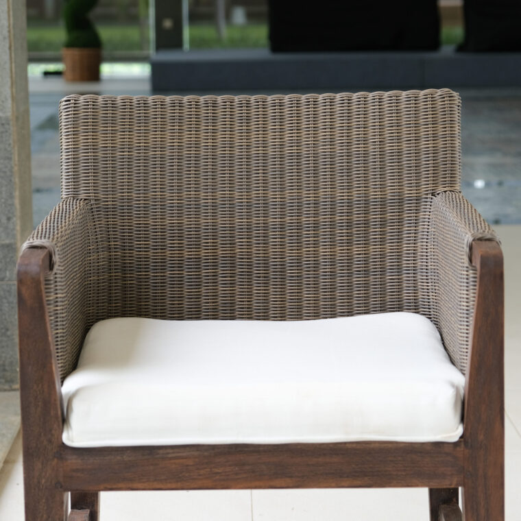 Conner Wicker Teak Chair