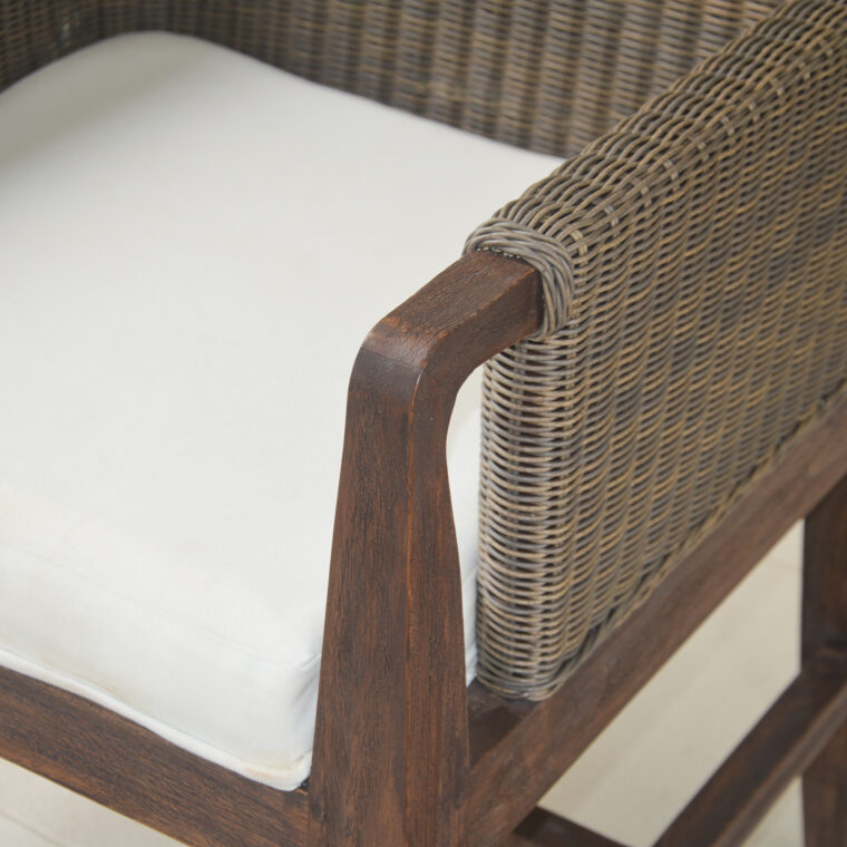 Conner Wicker Teak Chair