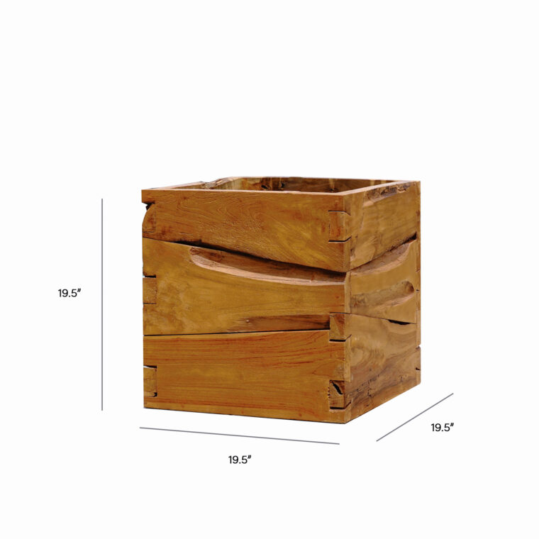 Teak 19.5" Planter