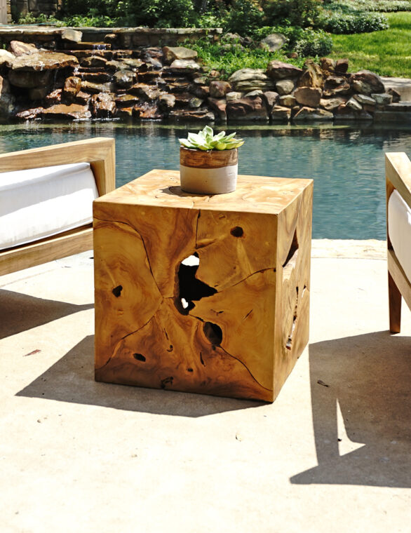 Teak Root Side Table