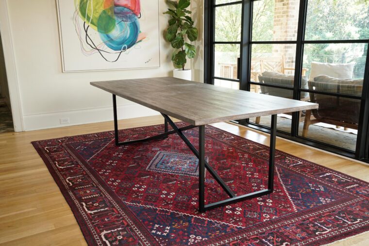 8- Foot Dining Table, Barnwood
