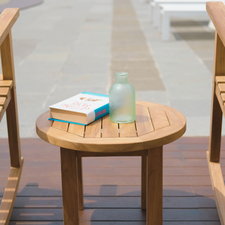 Pavilion Teak Round Side Table