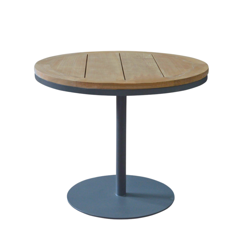 Catalina Teak Adjustable Bar Table, Gray