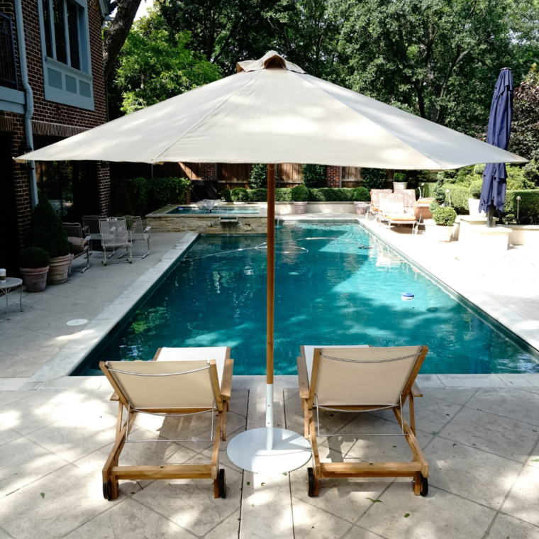 Cayman Teak Chaise Lounger, White