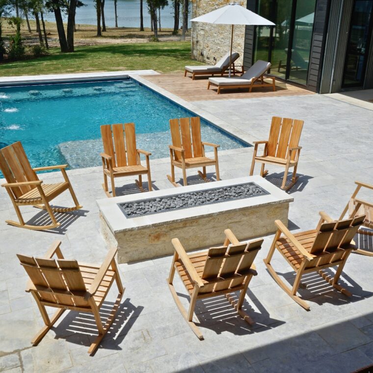 Catalina Harbor Teak Rocking Chair