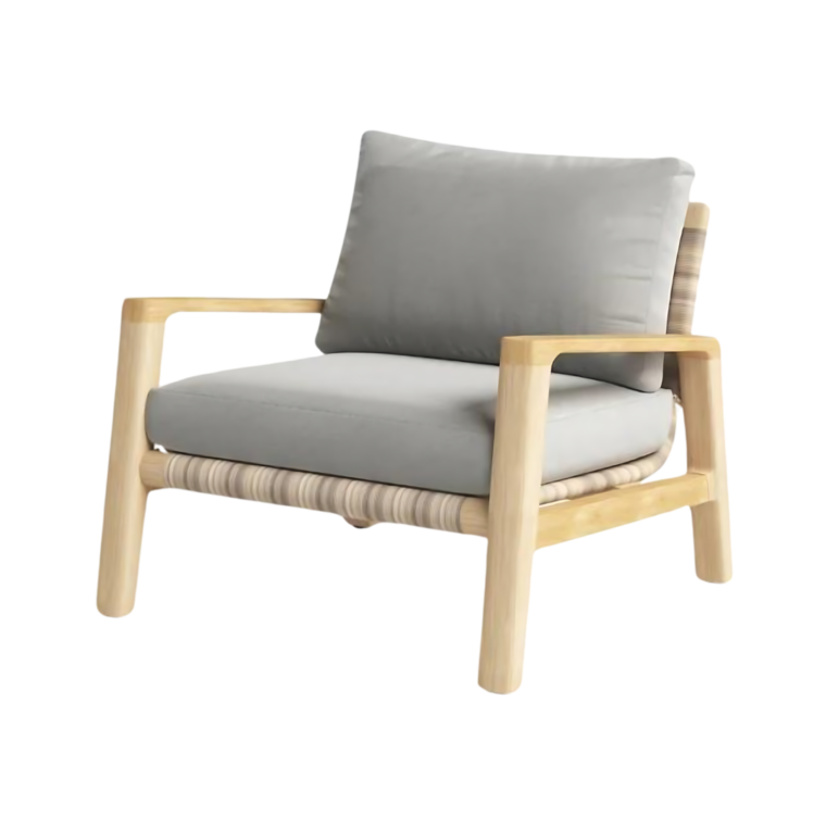 Maui Teak Outdoor Patio Lounge Chair