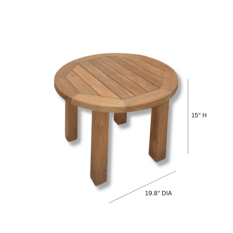 Pavilion Teak Round Side Table