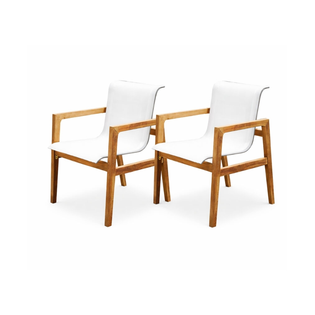 Catalina Oceania Teak Chair, Set of 2
