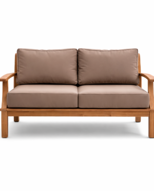 Pavilion 57-Inch Teak Sofa, Tan