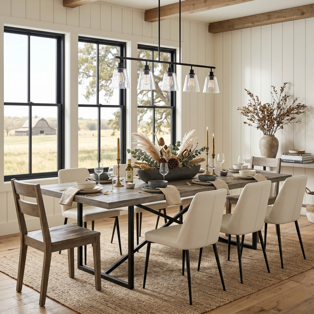 8- Foot Dining Table, Barnwood