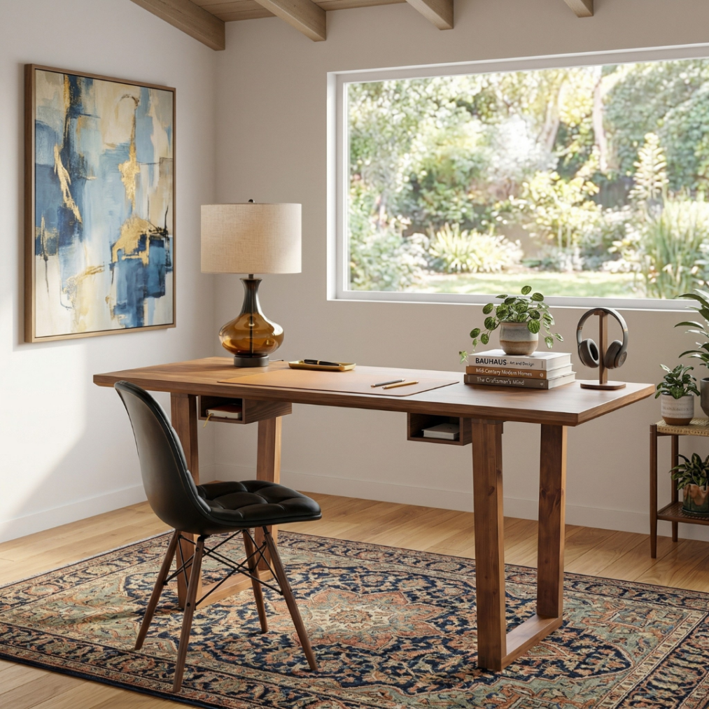 Aiden Oak Writing Desk