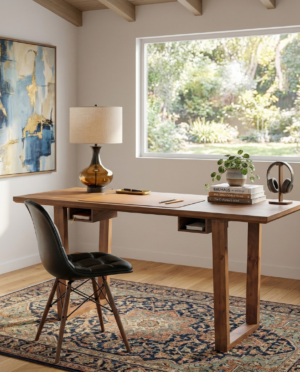 Aiden Oak Writing Desk