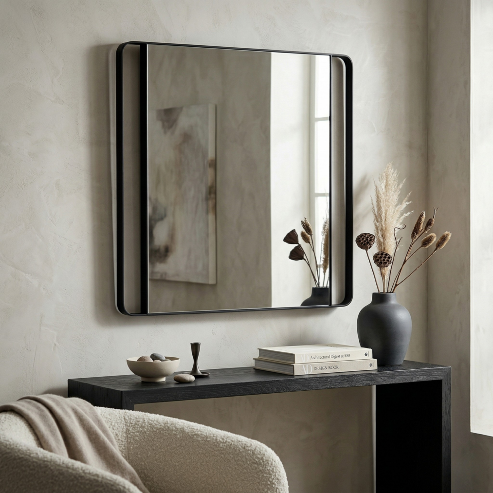 Madeline Wall Mirror, Black