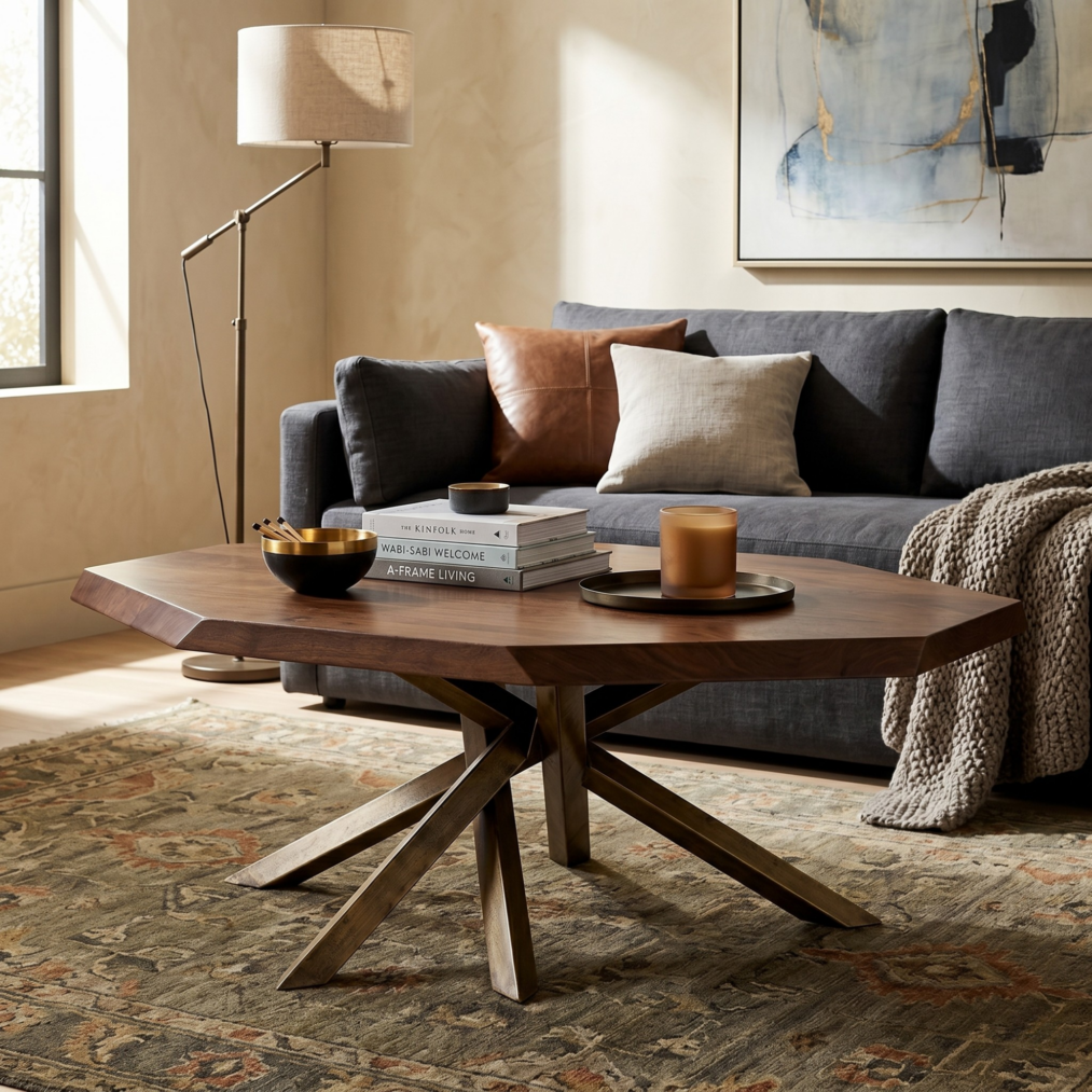 Stowe Coffee Table, Rich Walnut
