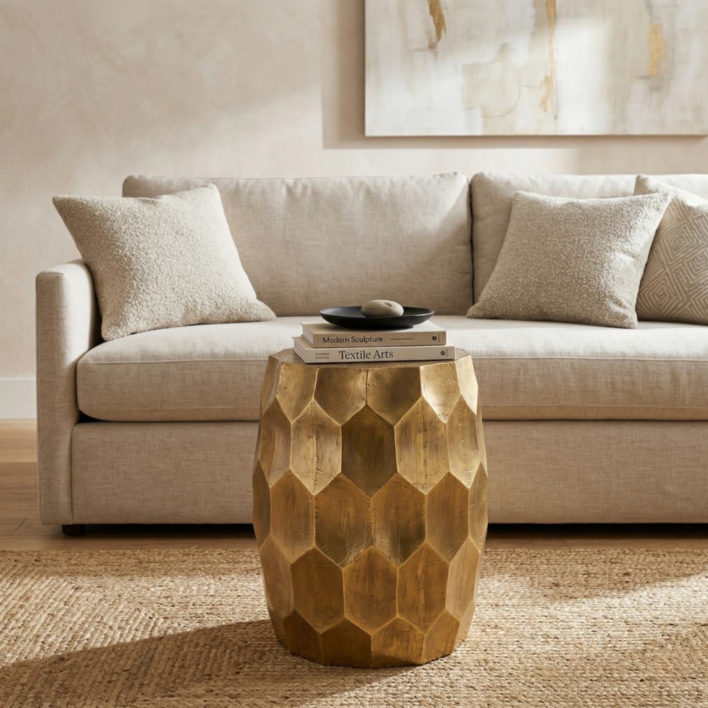 Anna Side Table, Gold