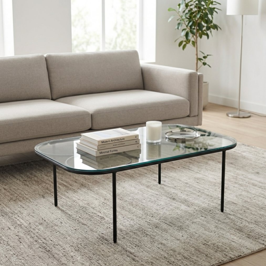 Adam Glass Coffee Table