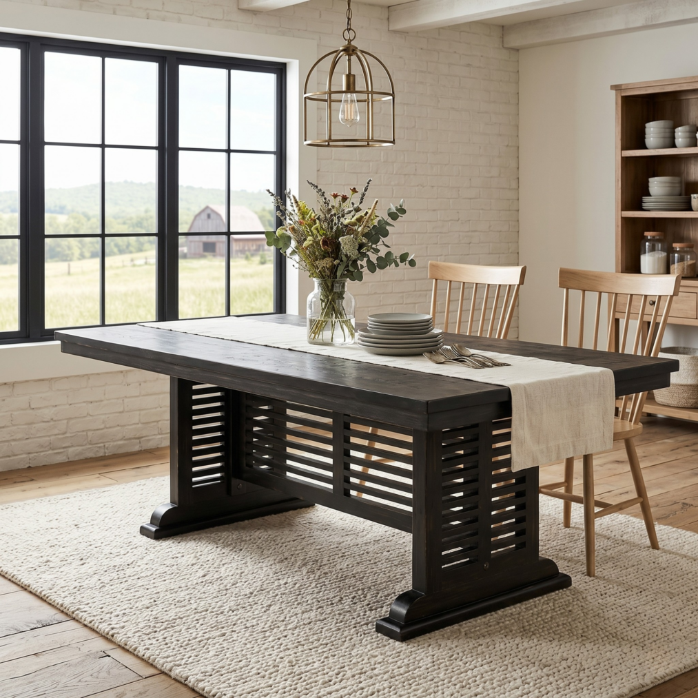 Sandcastle Dining Table, Black