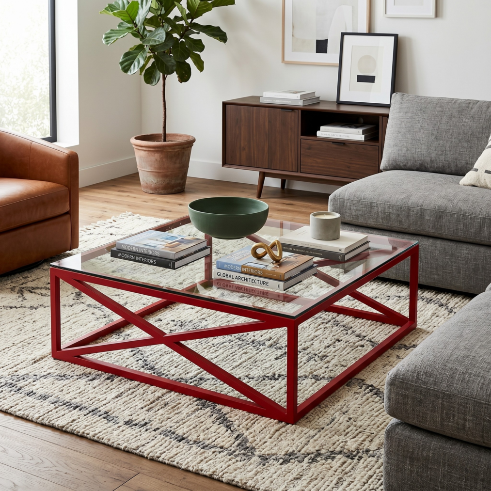 Xavier Coffee Table, Red