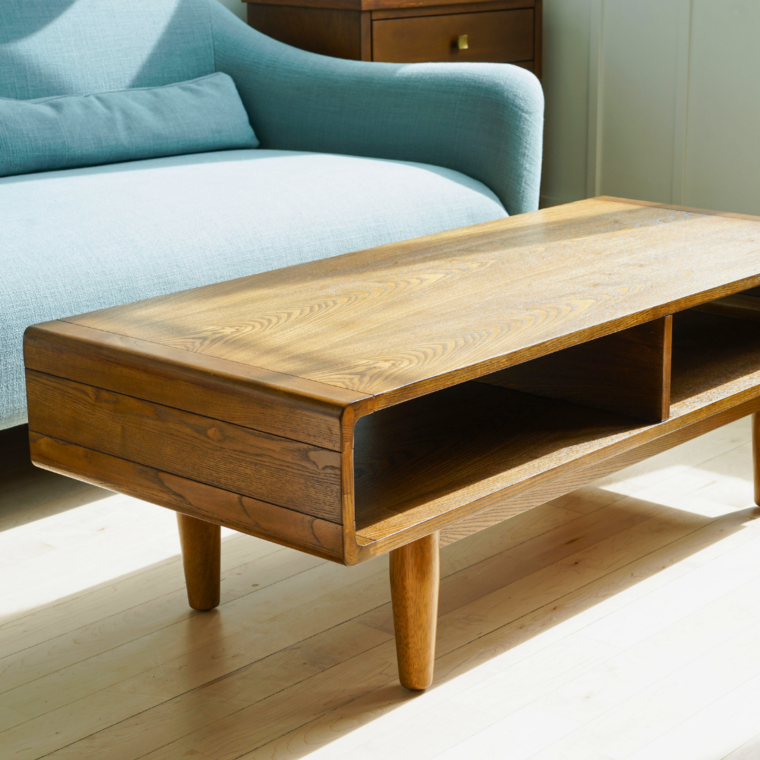 Dexter Midcentury Coffee Table, Walnut