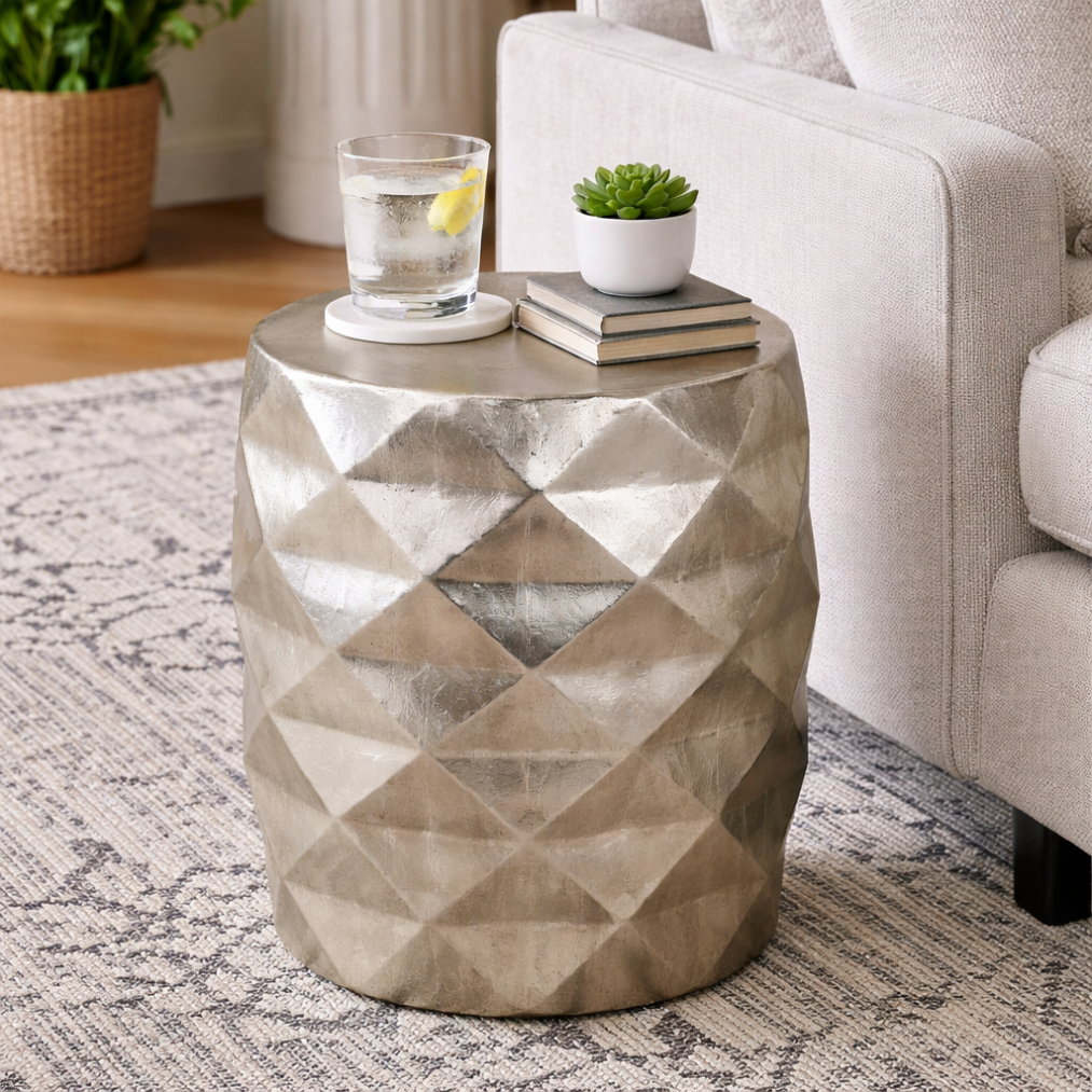 Anna Side Table, Silver