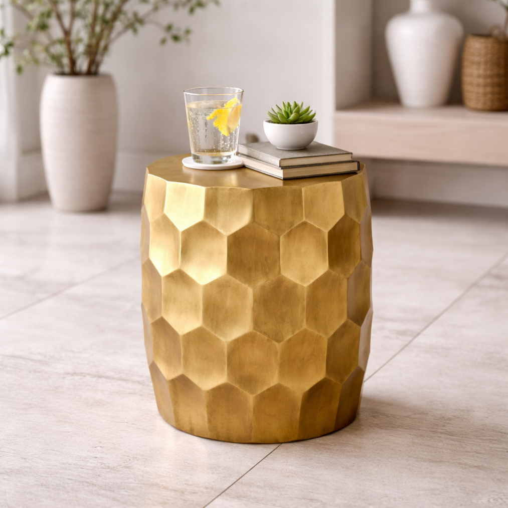 Anna Side Table, Gold